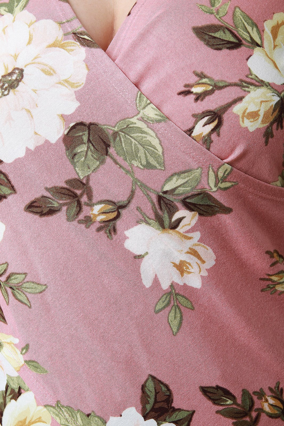 Surplice Wrap Mock Neck Asymmetrical Top