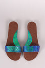 Liliana Holographic Snake Slide Sandal