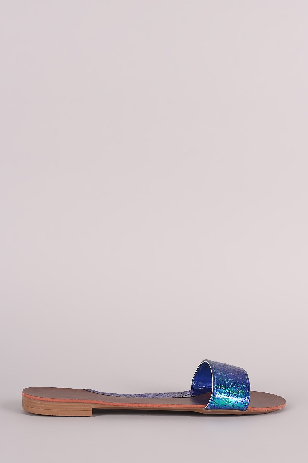 Liliana Holographic Snake Slide Sandal