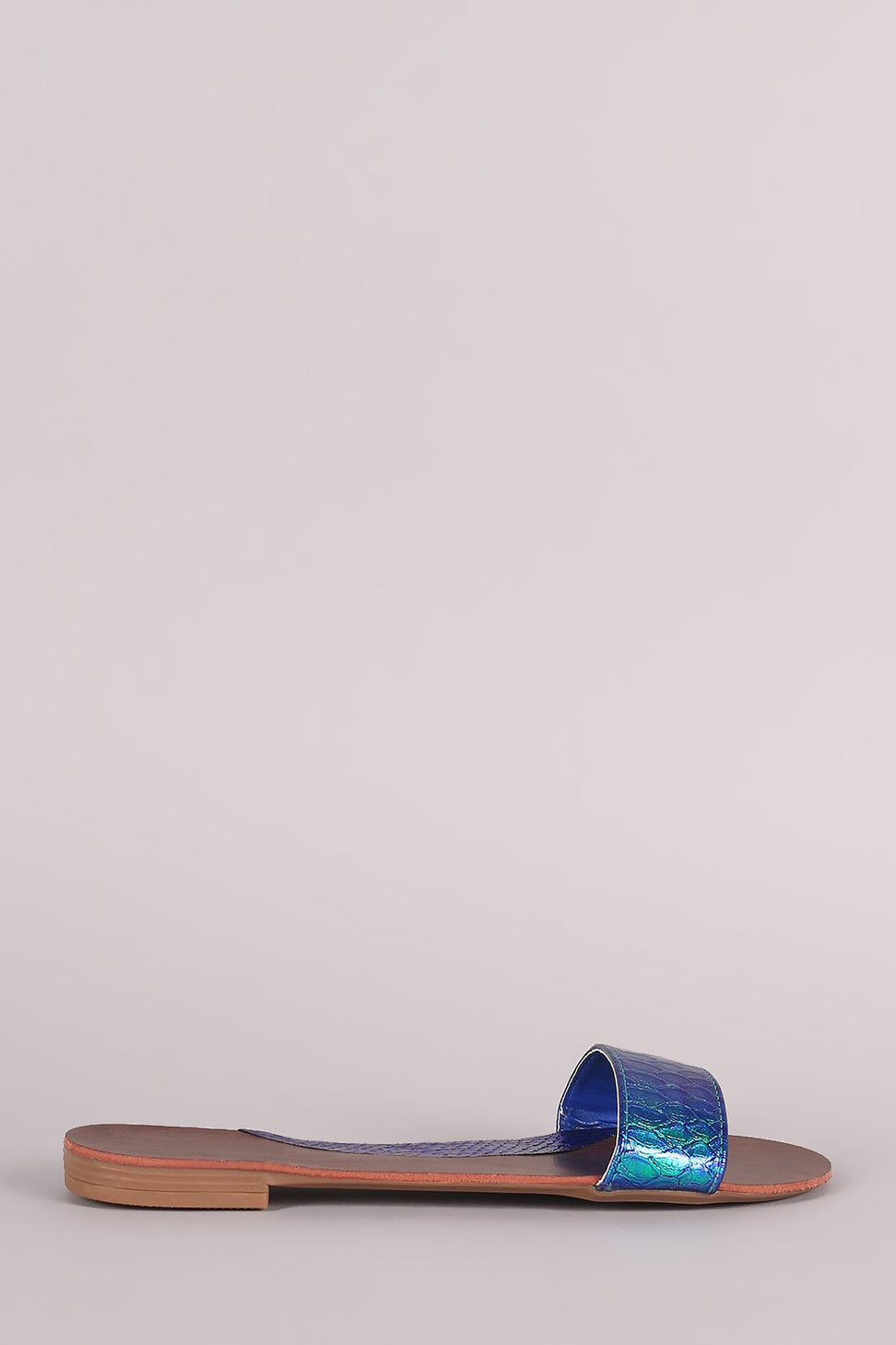 Liliana Holographic Snake Slide Sandal