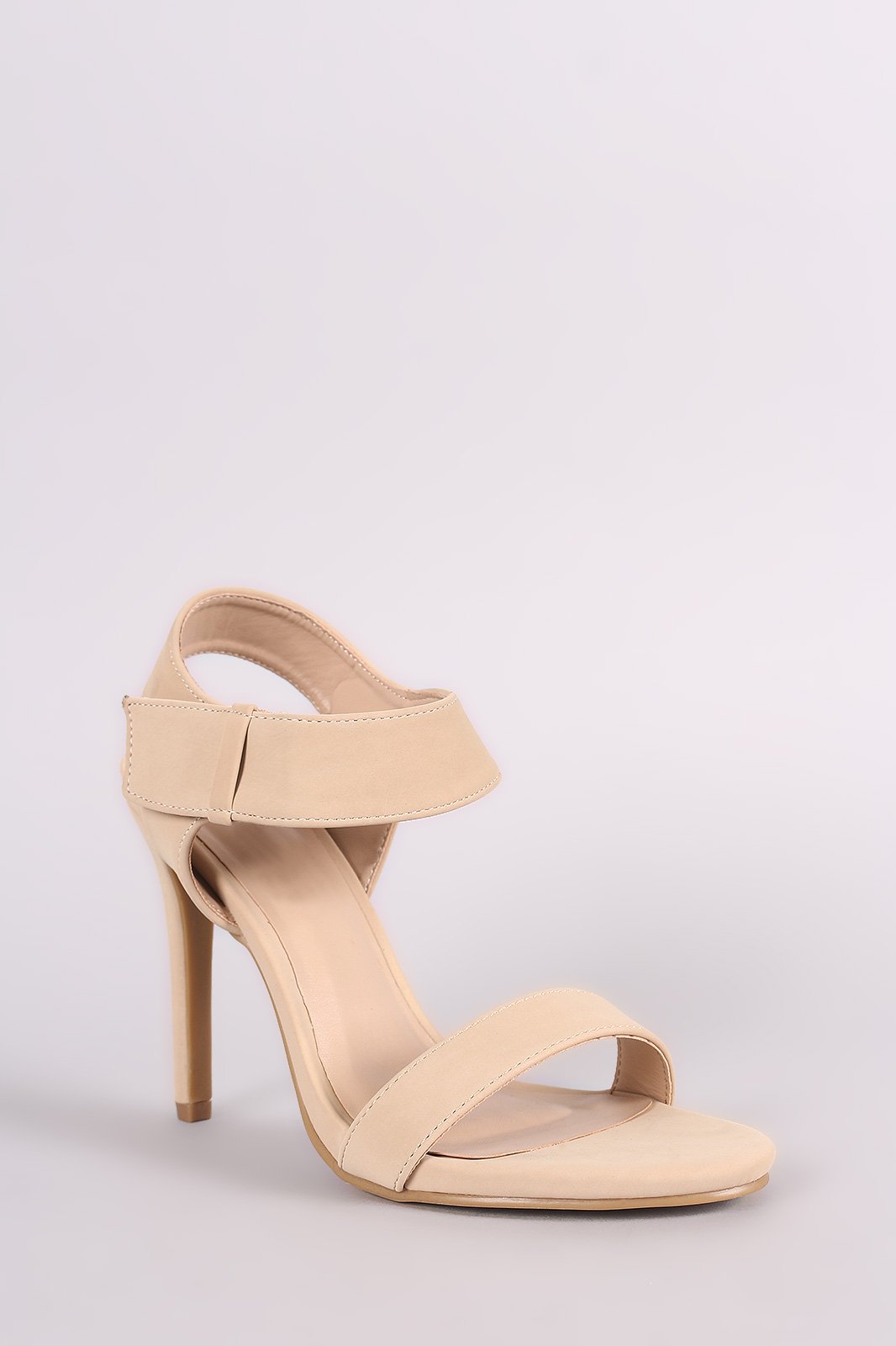 Anne Michelle Ankle Strap Open Toe Heel