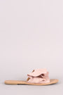Wild Diva Lounge Suede Ruffle Slide Sandal