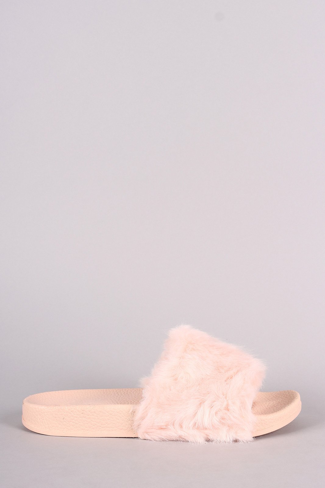 Soft Faux Fur Slide Sandal