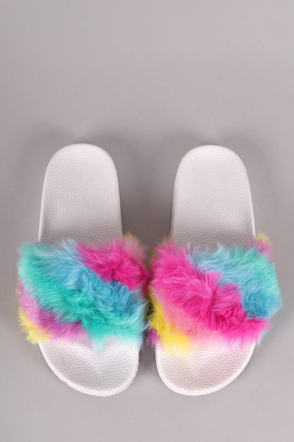 Soft Faux Fur Slide Sandal