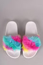 Soft Faux Fur Slide Sandal