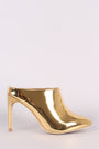 Patent Pointy Toe Stiletto Mule Heel