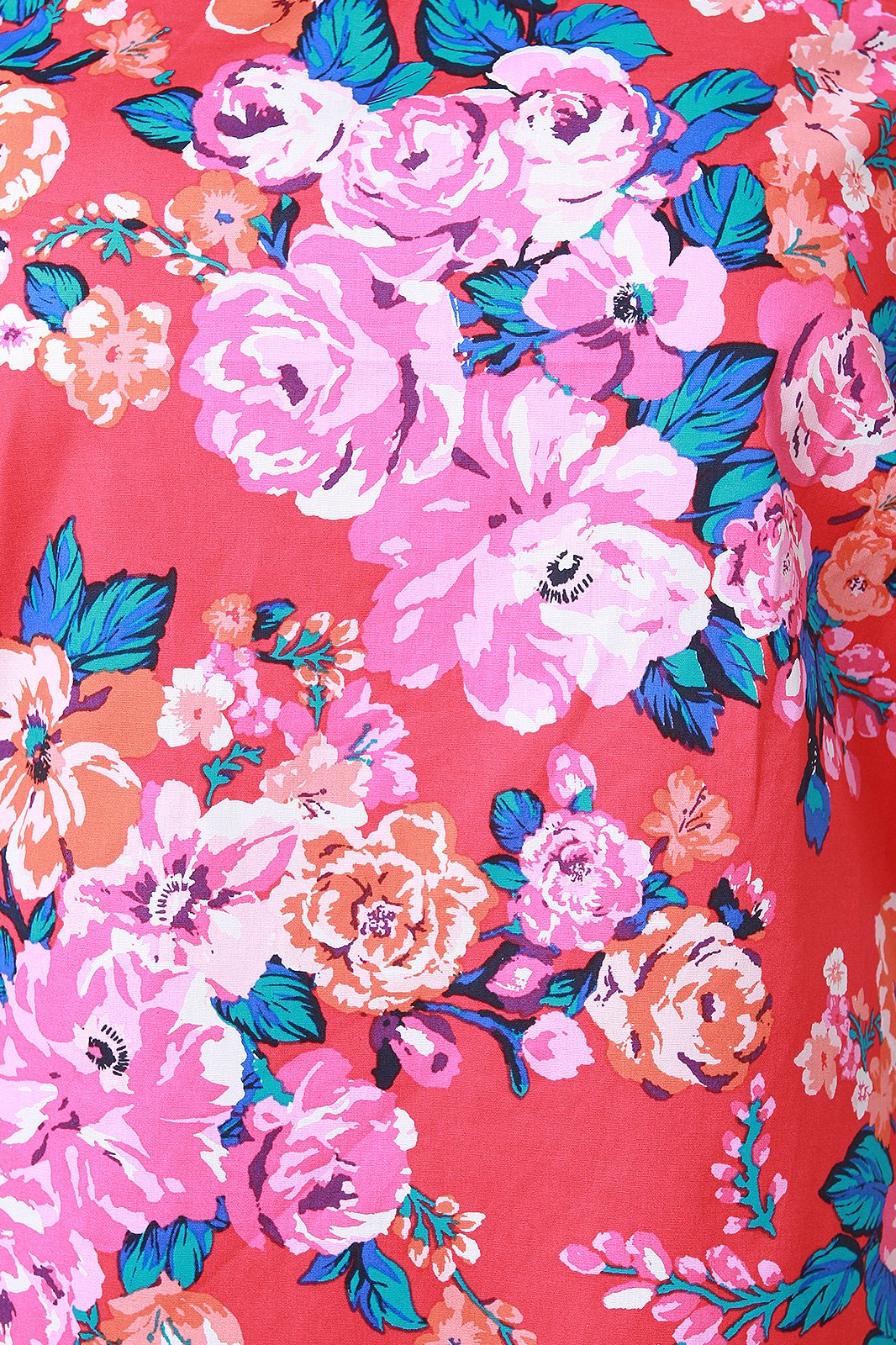 Floral Print Off-The-Shoulder Midi Dress