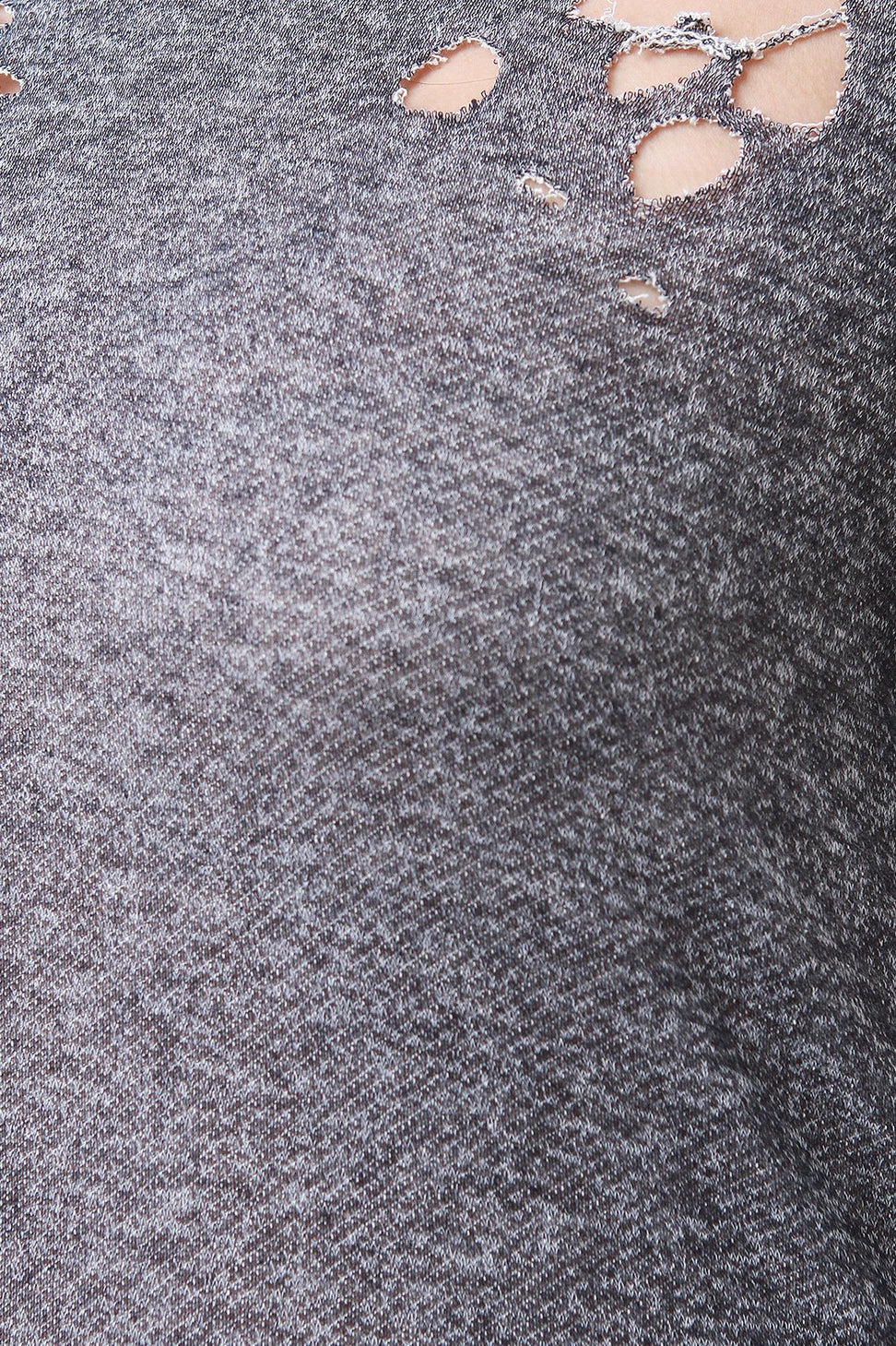 French Terry Knit Distressed Hooded Midi Dress - NoveltyOne