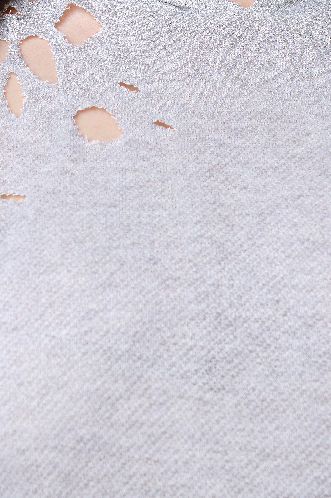 French Terry Knit Distressed Hooded Midi Dress - NoveltyOne