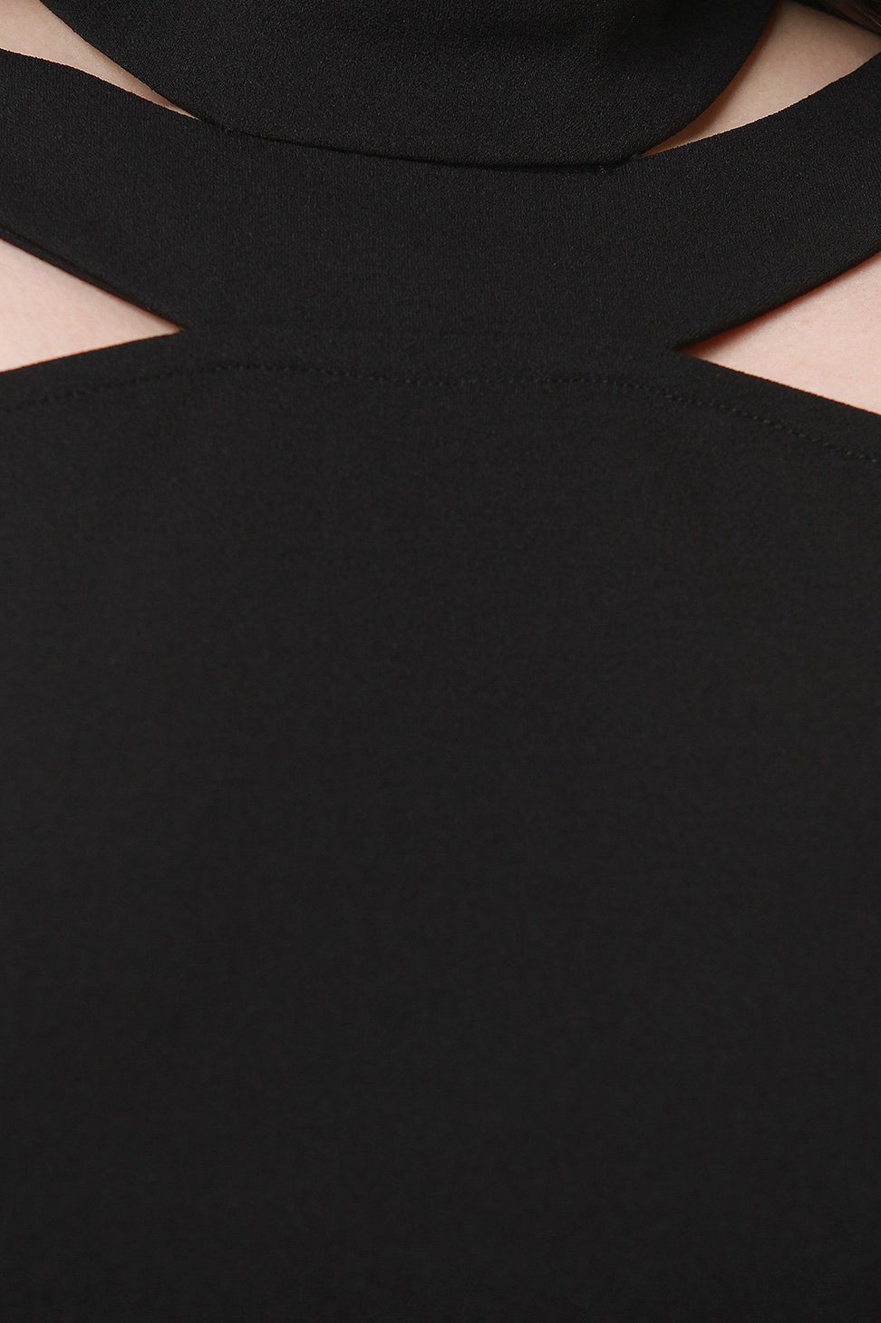 Mock Neckline Sleeveless Bodycon Midi Dress - NoveltyOne