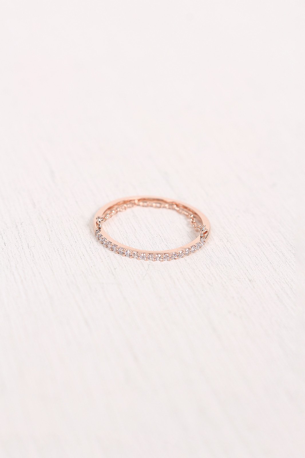 Twisted Hammered Ring Set