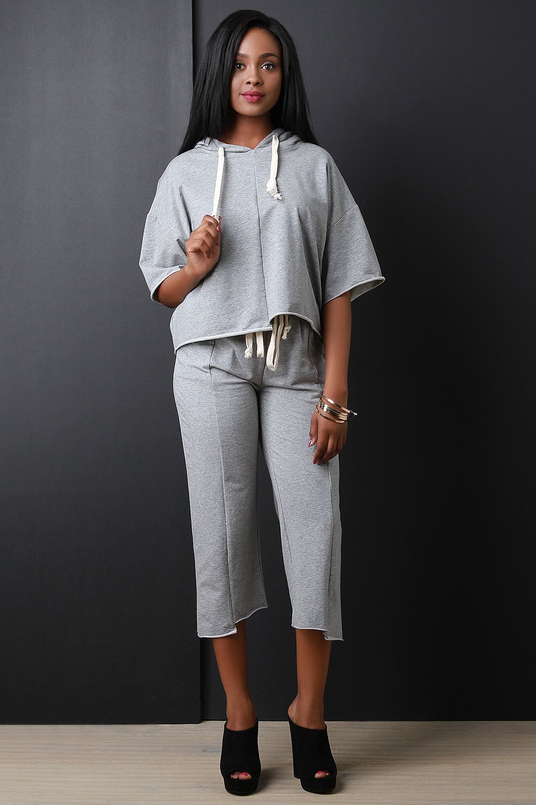 Asymmetrical Capri Pants