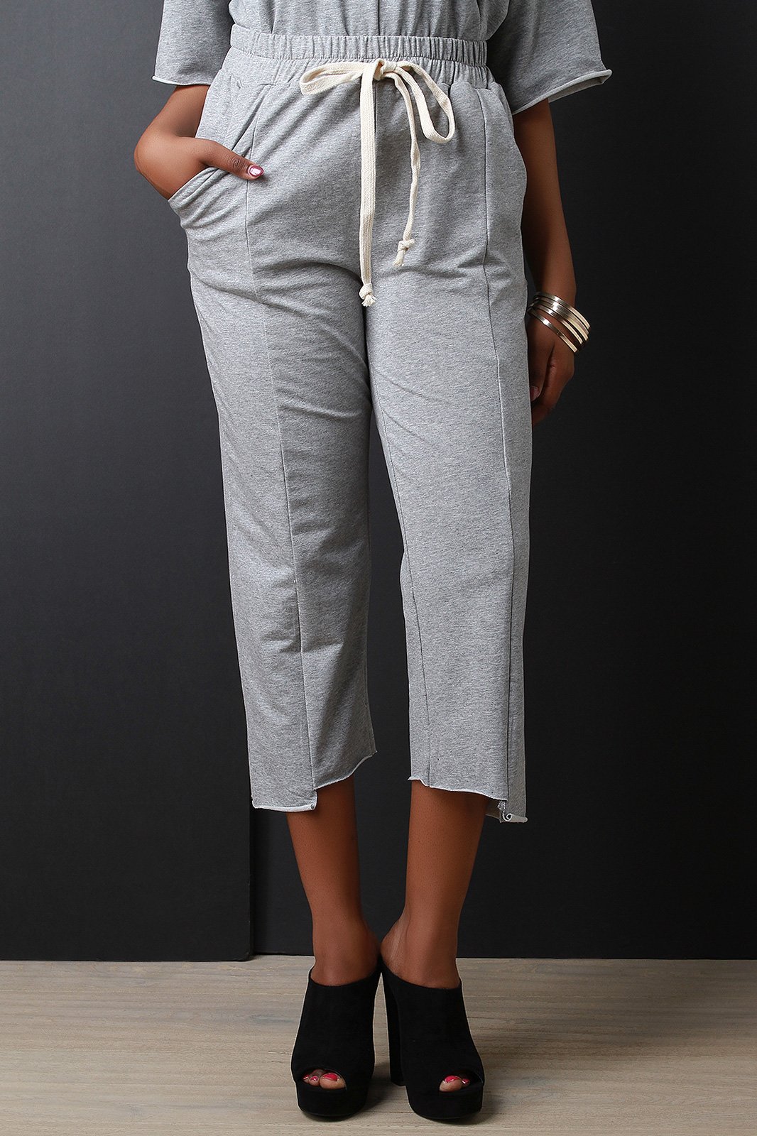 Asymmetrical Capri Pants