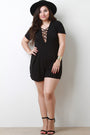 Lattice Short Sleeve Romper