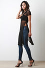 Long Line Semi Sheer Mesh Top - NoveltyOne