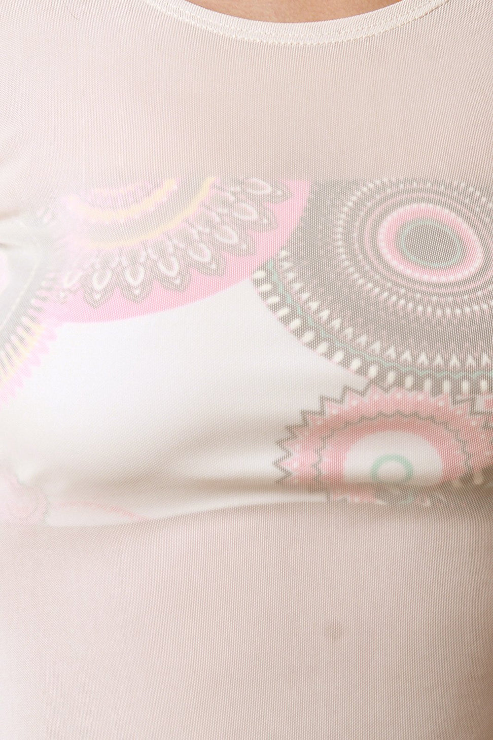 Long Line Semi Sheer Mesh Top - NoveltyOne