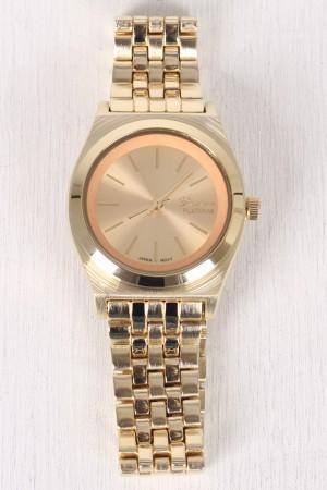 Slim Metallic Boyfriend Watch