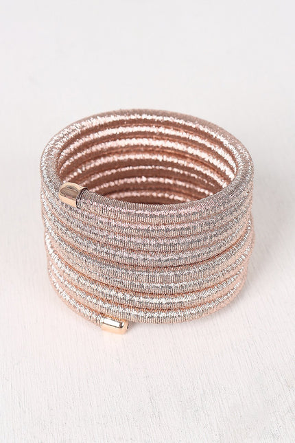 Metallic Wire Wrap Around Bracelet