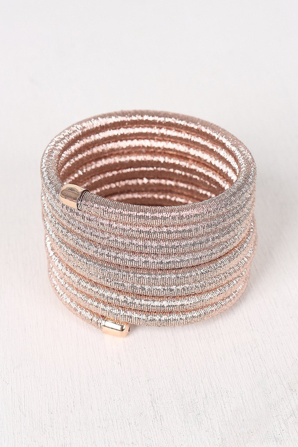 Metallic Wire Wrap Around Bracelet