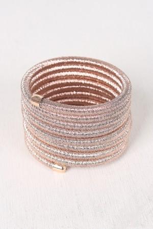 Metallic Wire Wrap Around Bracelet