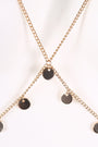 Coin Charm Layered Bra Body Chain Necklace Set