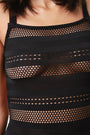 Striped Mesh Bodysuit