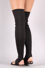 Bamboo Elastane Over-The-Knee Boot Sandal