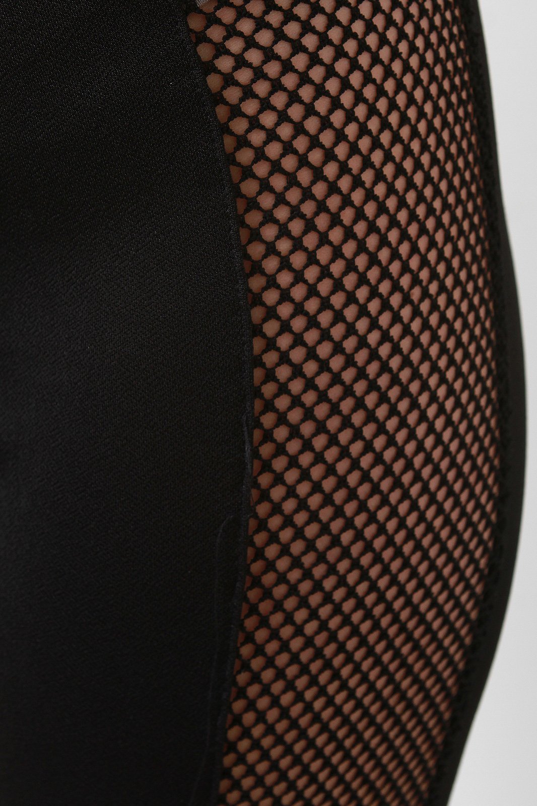 Floral Patch Bralette Top And Mesh Trim Leggings Set