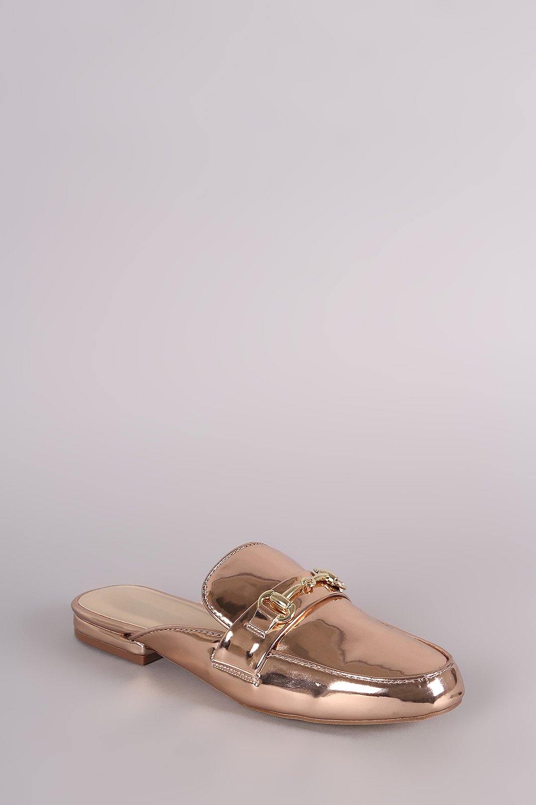 Horsebit Accent Slip On Loafer Mules