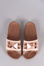 Shoe Republic LA Studded Slide Sandal