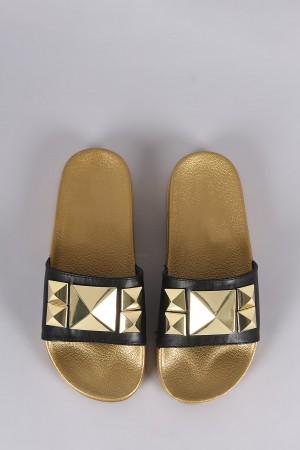 Shoe Republic LA Studded Slide Sandal