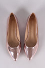 Mirror Metallic Pointy Toe Ballet Flat