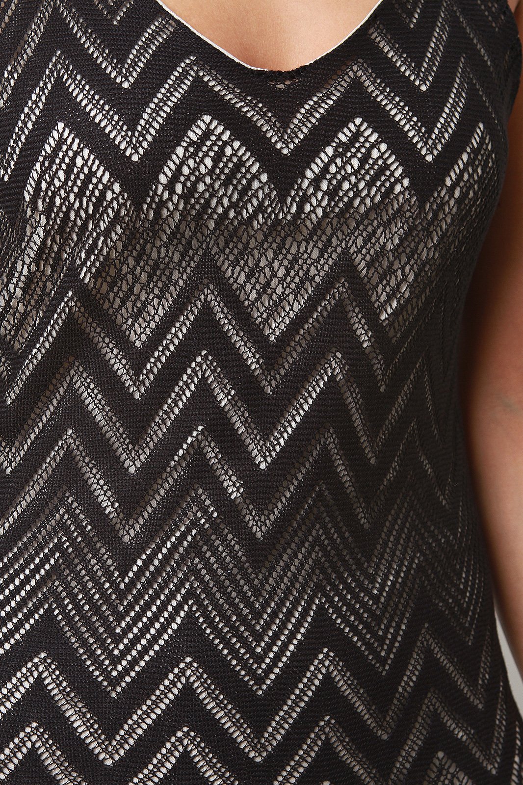 Sleeveless Semi Sheer Mesh Double Slit Maxi Dress