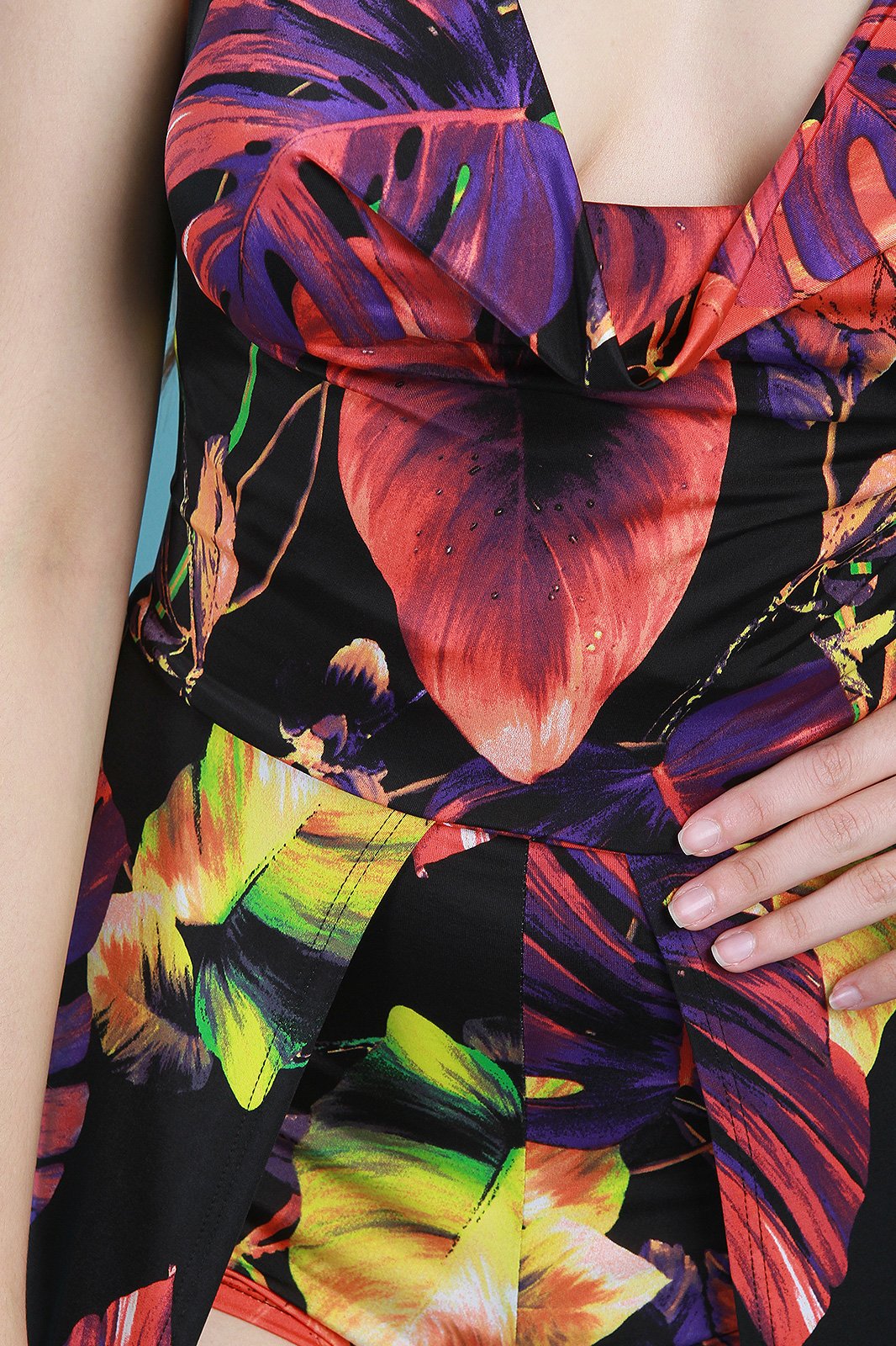 Halter Tropical Maxi Romper