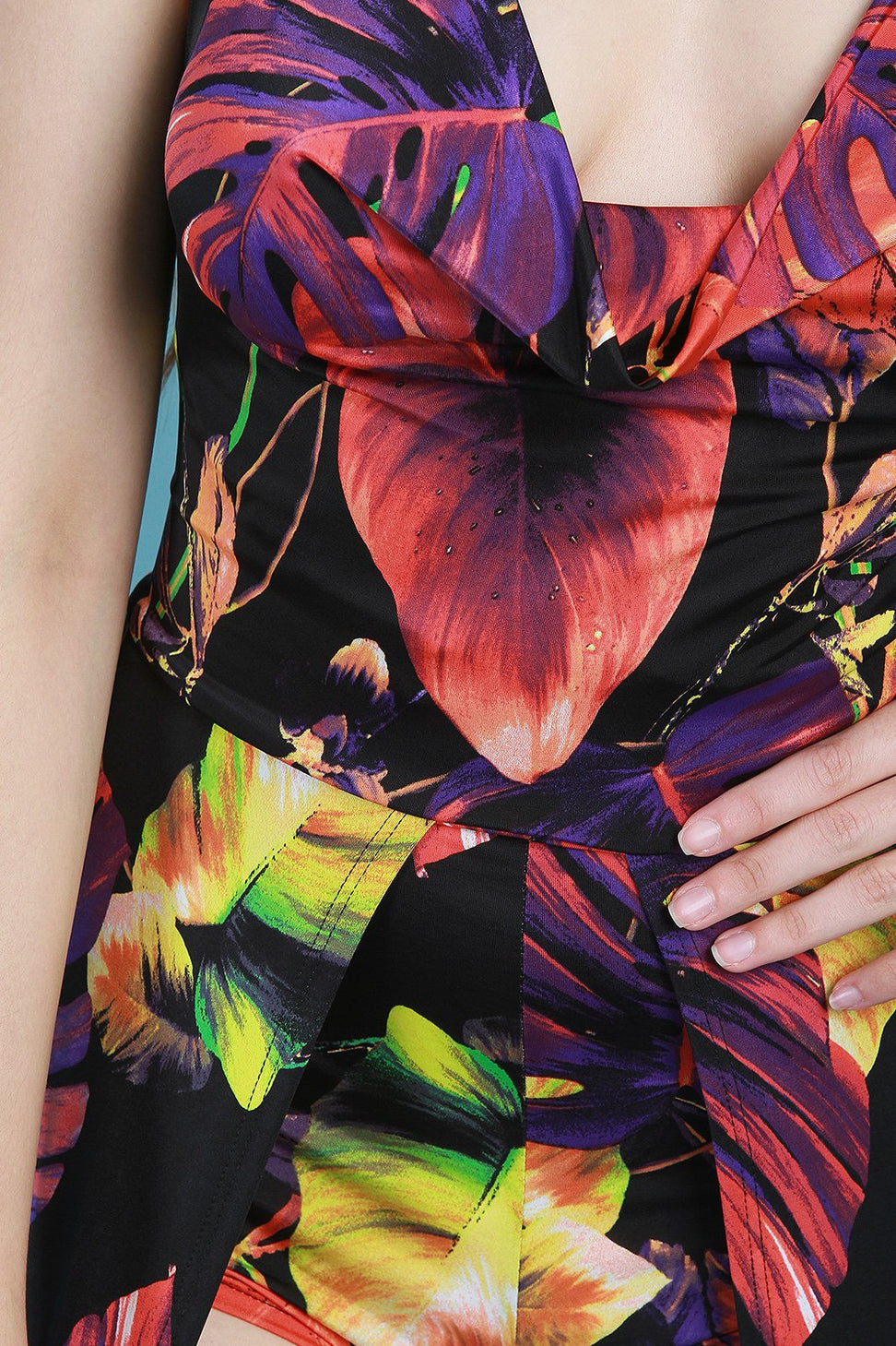 Halter Tropical Maxi Romper