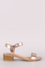 Wild Diva Lounge Open Toe Chunky Heel Sandal