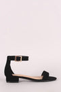 Bamboo Nubuck Open Toe Ankle Strap Sandal