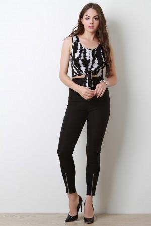 O-Ring Zipper Skinny Pants - NoveltyOne