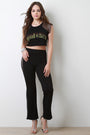 Good Vibes Fishnet Cap Sleeve Boxy Crop Top