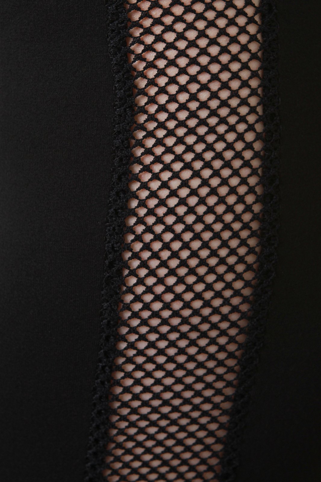Fishnet Mesh Sides High Waisted Pants - NoveltyOne