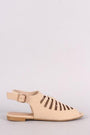 Bamboo Ladder Cut Caged Sandal