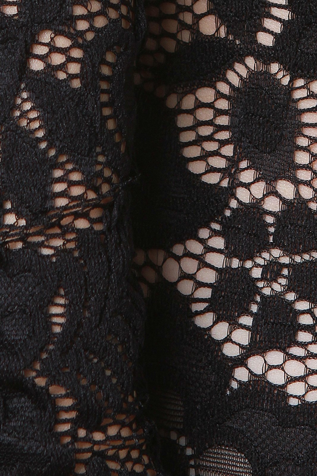 Semi-Sheer Floral Lace Bardot Jumpsuit