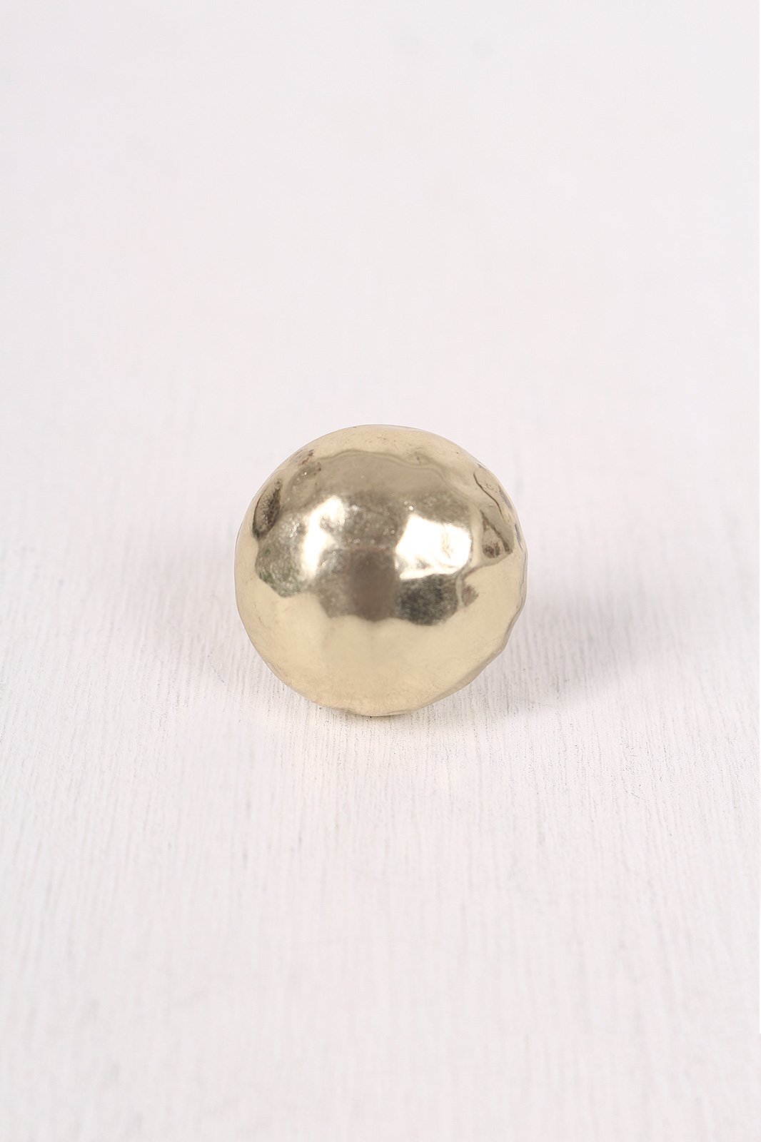 Hammered Half Dome Ring