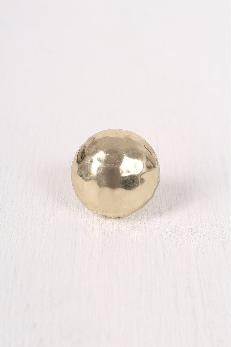 Hammered Half Dome Ring