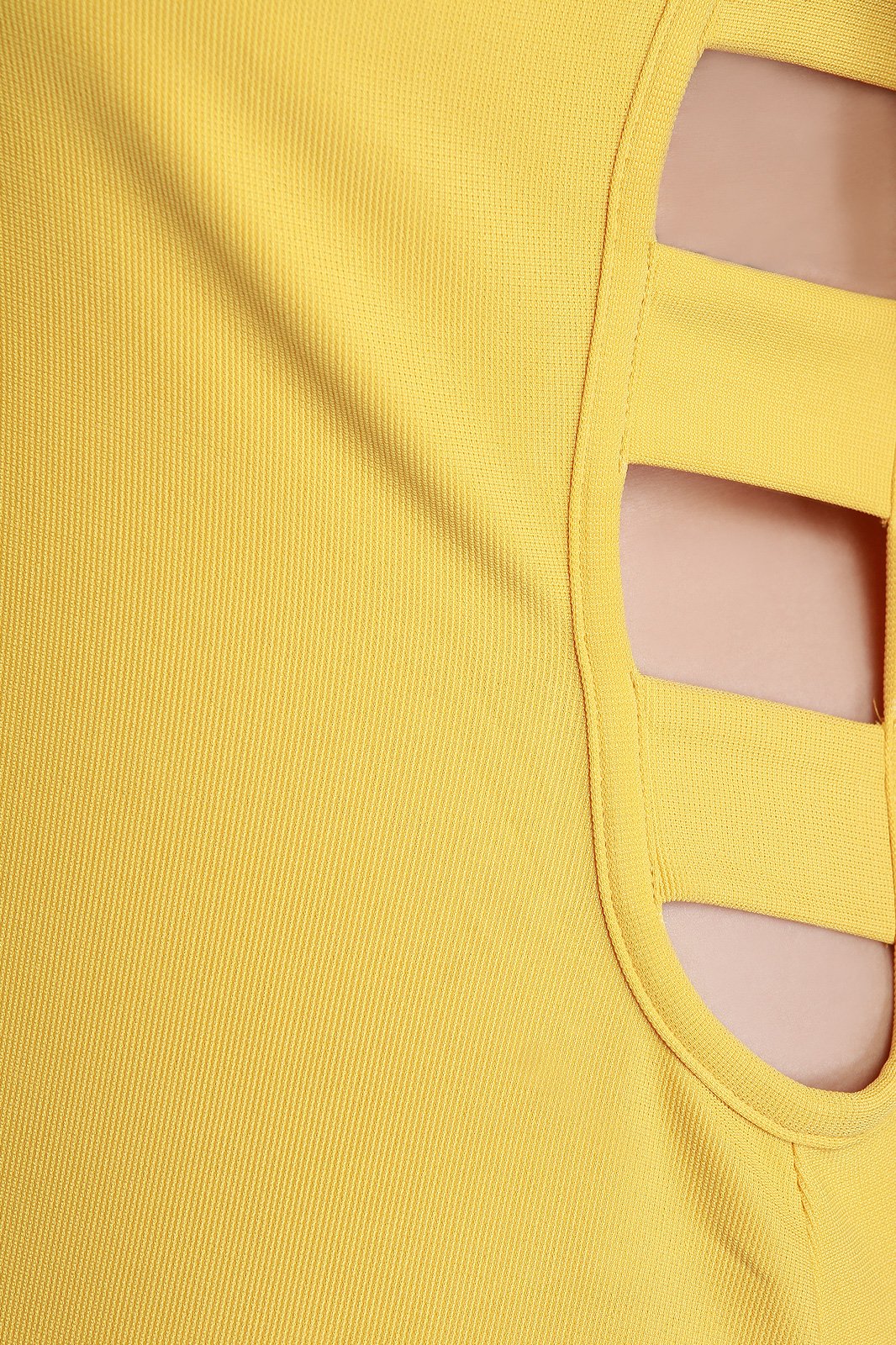 Sleeveless High Neck Side Ladder Midi Dress