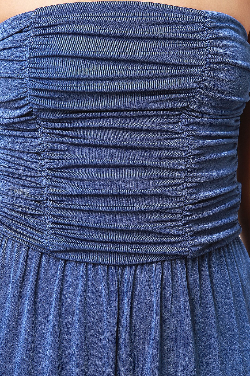 Strapless Ruched Tiered Ruffle Jumpsuit