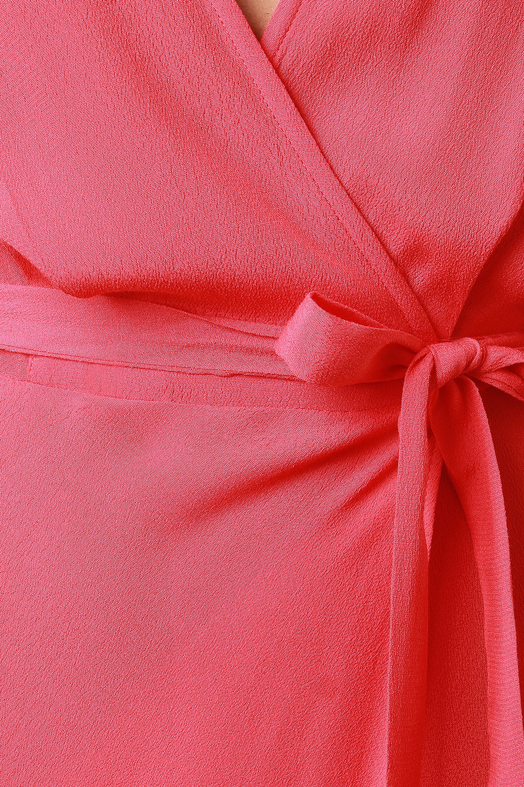 Surplice Self-Tie Sash High Low Maxi Dress