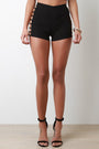Side Ladder Cutout High Waisted Shorts