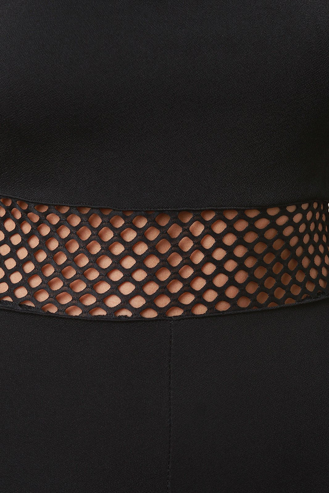 Fishnet Mesh Insert Tube Capri Jumpsuit - NoveltyOne