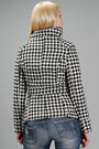 Funnel Neck Houndstooth Coat - NoveltyOne